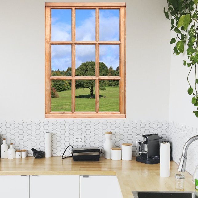 Tree in Countryside View from a Window Poster (Creator Uploaded)