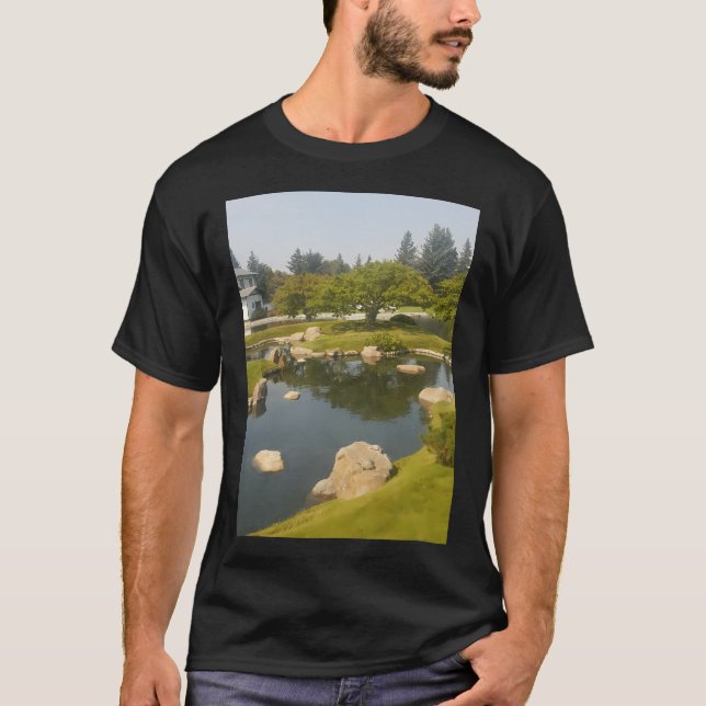 Tree In Japanese Garden T-Shirt (Front)
