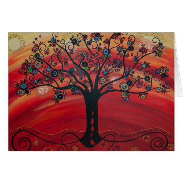 "Tree in Rouge" by CatherineHayesArt (Front Horizontal)
