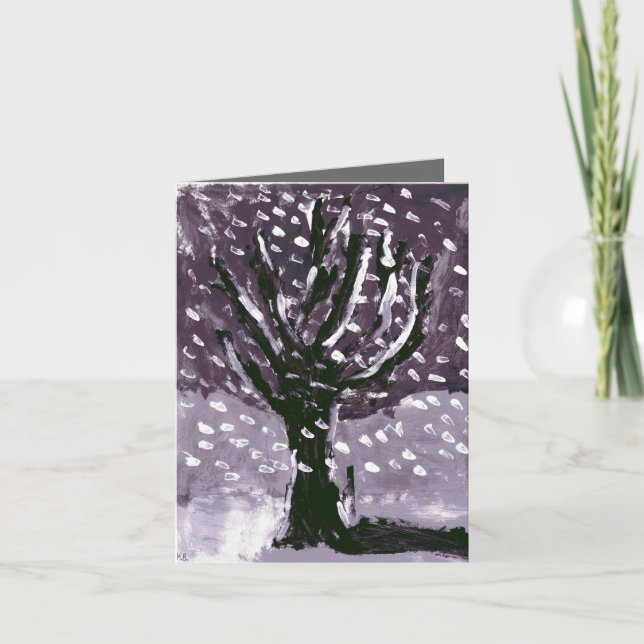 Tree in Snow Card (Front)