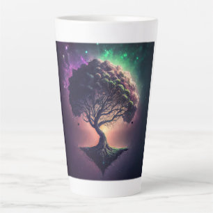Tree in Space Latte Mug