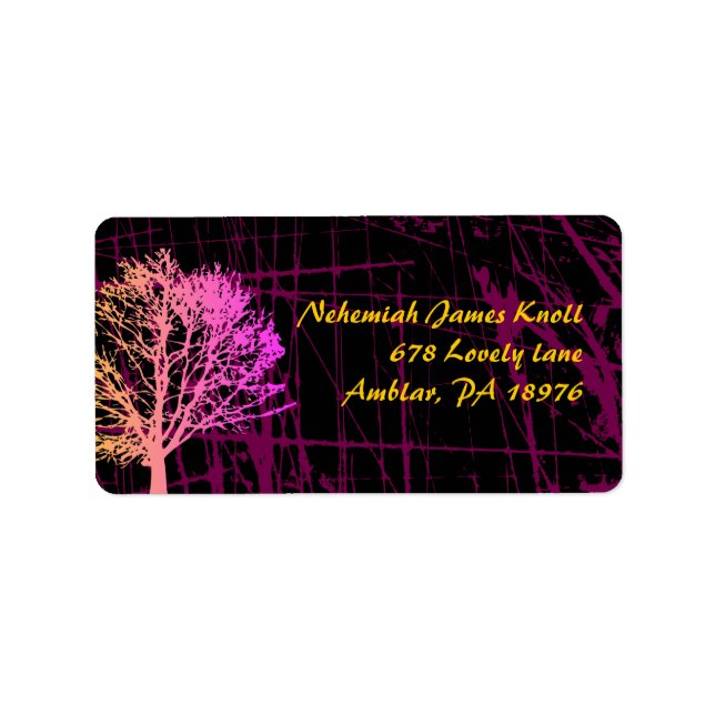 Tree in the Woods Return address labels (Front)