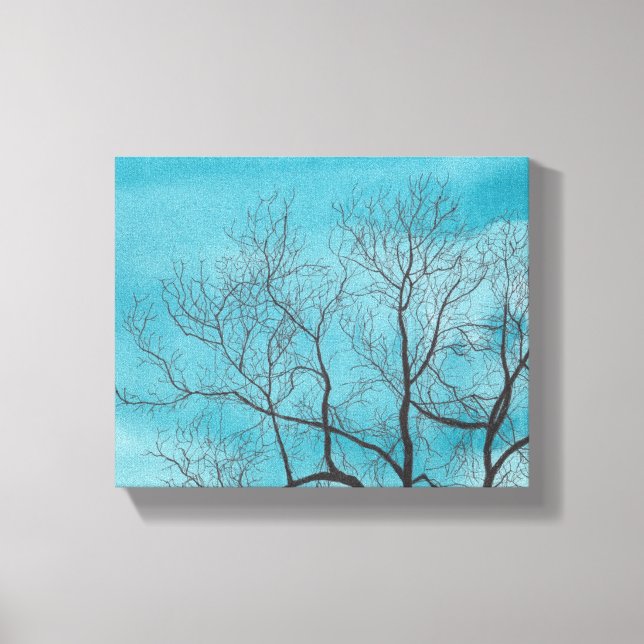 Tree in winter canvas print (Front)