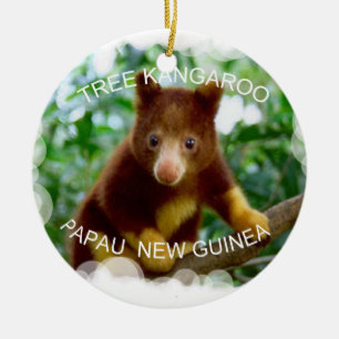 Tree kangaroo ceramic tree decoration