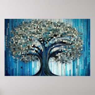 Tree Landscape Art Decor Paint Mosaic 