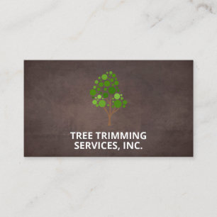 Tree   Landscaping   Brown Texture Background Business Card