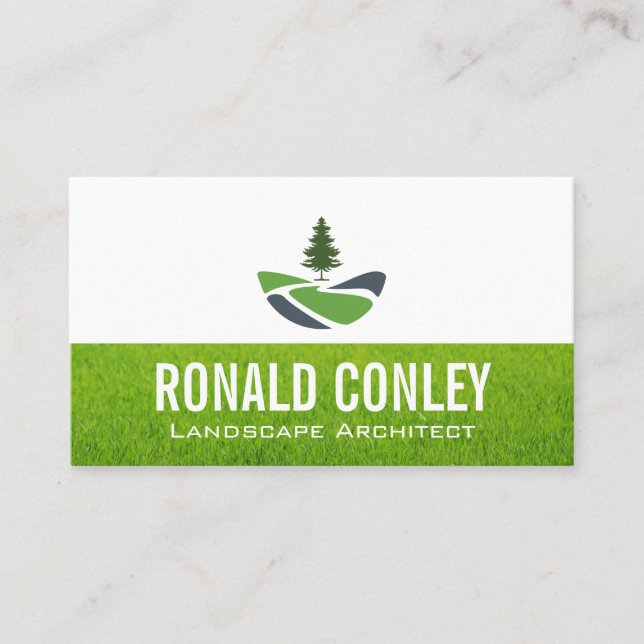 Tree | Landscaping | Gardener | Lawn Business Card (Front)