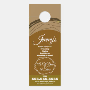 Tree Lawn Services Business Log Logo Door Hanger