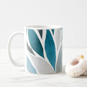 tree leaves coffee mug