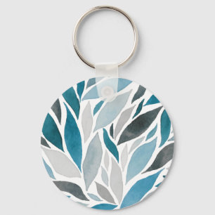tree leaves key ring