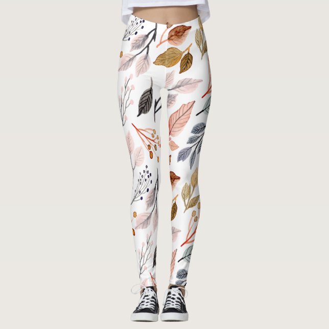 tree leaves leggings (Front)