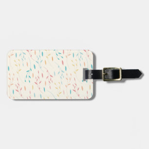 tree leaves luggage tag