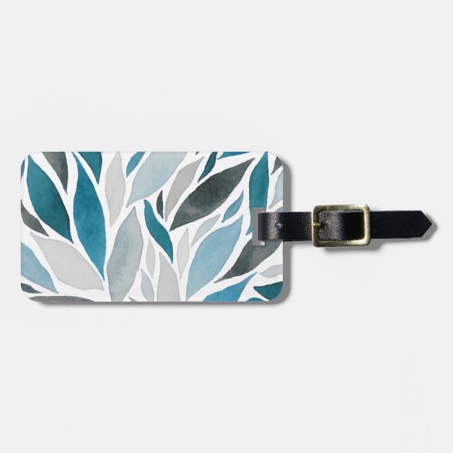 tree leaves luggage tag (Front Horizontal)