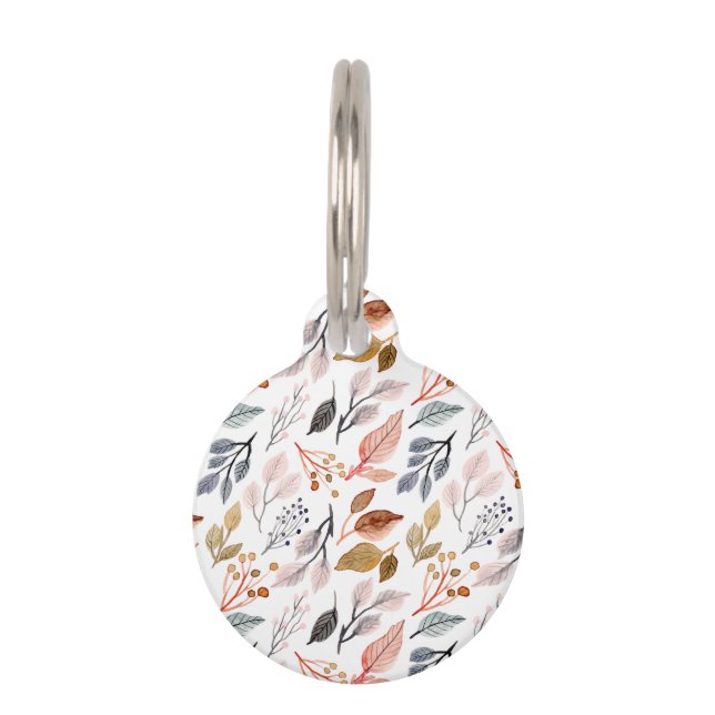 tree leaves pet tag (Front)