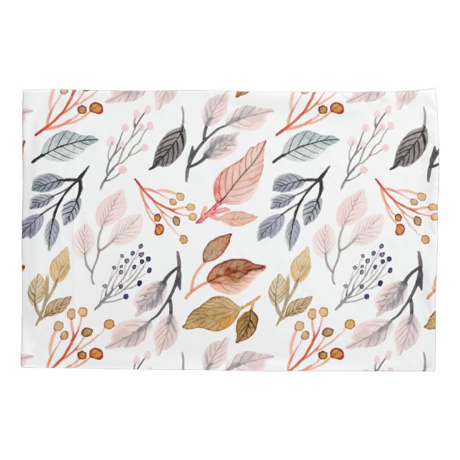 tree leaves pillowcase (Back)