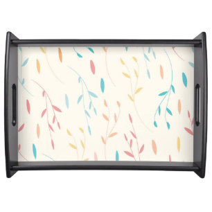tree leaves serving tray