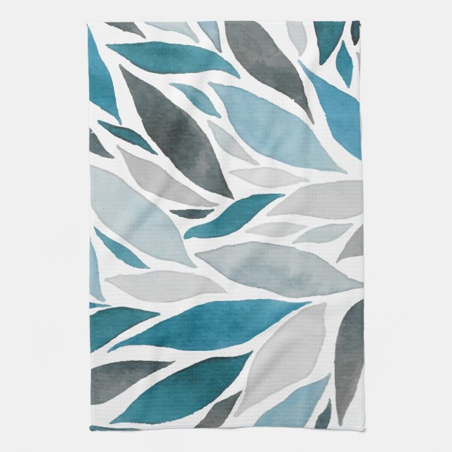tree leaves tea towel (Vertical)