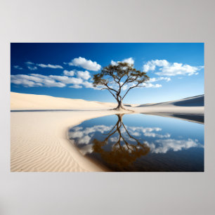 Tree Life Enchanting Tranquil Nature  Poster