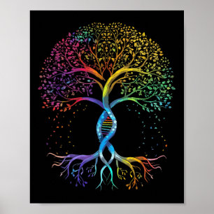 Tree Life Rainbow Lgbt Cool Gay Pride Flag Ally  Poster