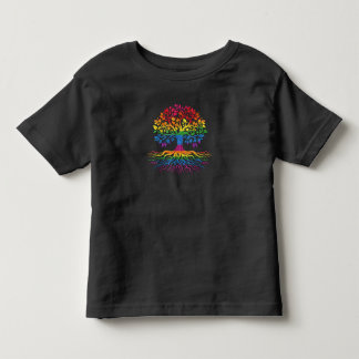 Tree Life Rainbow LGBT Flag Gay Pride  Toddler T-Shirt