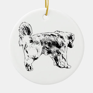 Tree-Light Retriever Keepsake Ceramic Tree Decoration