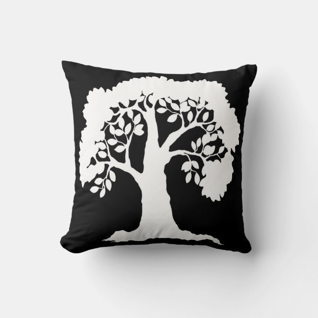 Tree Light Throw Pillow (Front)
