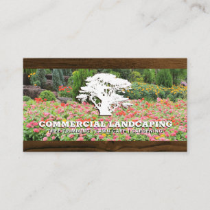 Tree Logo   Garden Wood Business Card
