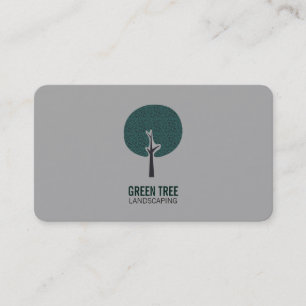 Tree Logo (grey) Business Card