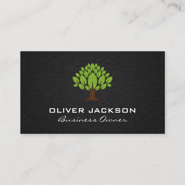 Tree Logo | Landscaping Business Card (Front)