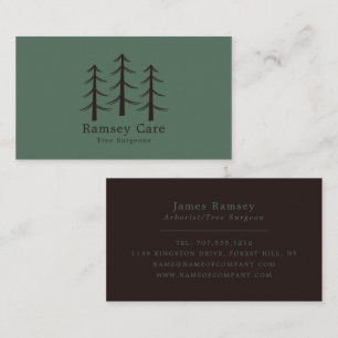 Tree Logo - Tree Surgeon - Arborist Business Card