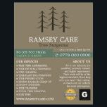 Tree Logo - Tree Surgeon - Arborist Flyer<br><div class="desc">Tree Logo - Tree Surgeon - Arborist Advertising Flyer by The Business Card Store.</div>