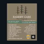 Tree Logo - Tree Surgeon - Arborist Flyer<br><div class="desc">Tree Logo - Tree Surgeon - Arborist Advertising Flyer by The Business Card Store.</div>