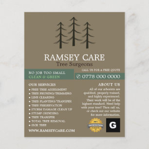 Tree Logo - Tree Surgeon - Arborist Flyer