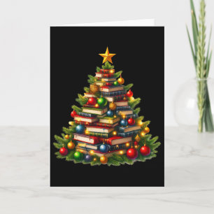Tree Love Reading Books Librarian Men Women Funny Card
