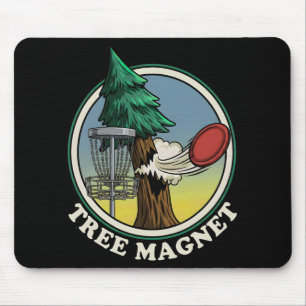 Tree Magnet Funny Disc Golf Player Humour Mouse Mat