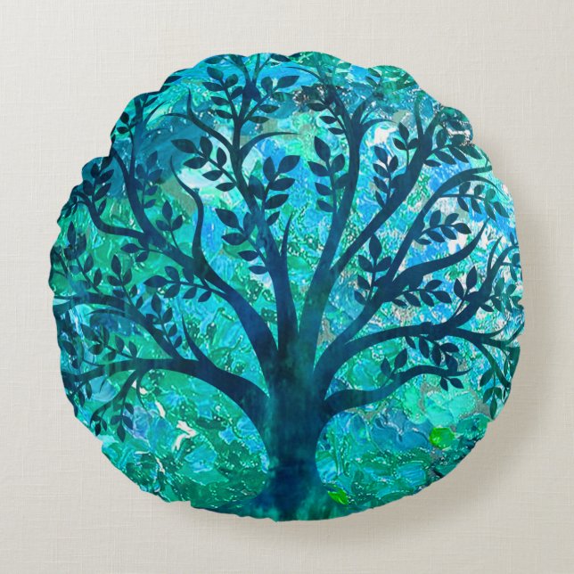 Tree Medallion Round Cushion (Front)