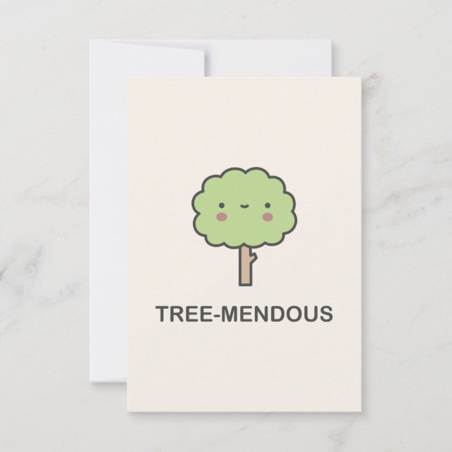 Tree-mendous Thank You Card (Front)