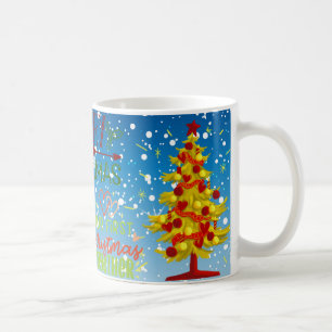 tree merry Christmas vibes Coffee Mug