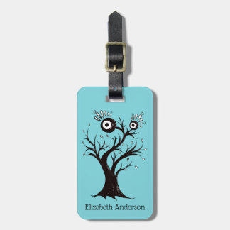 Tree Monster Weird Ink Drawing Luggage Tag