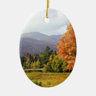 Tree Mount Mansfield Vermont Ceramic Tree Decoration
