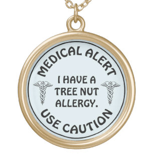 Nut hot sale allergy necklace