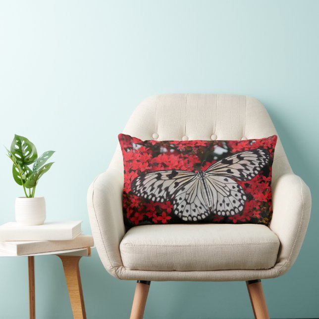 Tree Nymph Butterfly Lepidopterology Lumbar Cushion (Chair)
