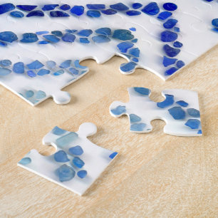 Tree-o-metric sea glass - blue jigsaw puzzle