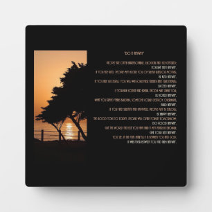 Tree & Ocean Sunset "Do It Anyway" Plaque
