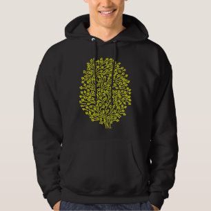 Tree of Arrows - Yellow on Dark Hoodie