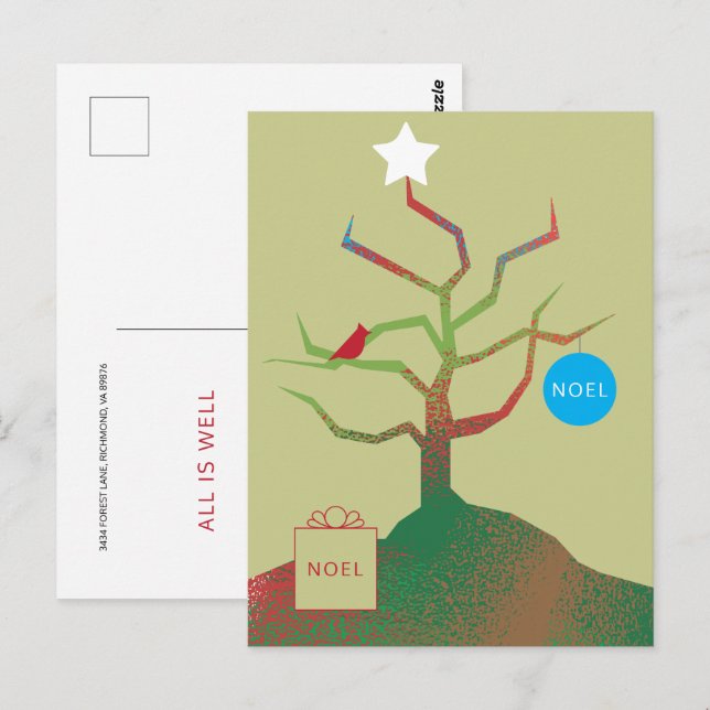 Tree of Art Christmas Card (Front/Back)