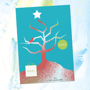 TREE OF ART Flat Holiday Card