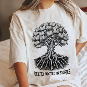 Tree Of Books Fountain Pen Roots Literary Art Tri-Blend Shirt