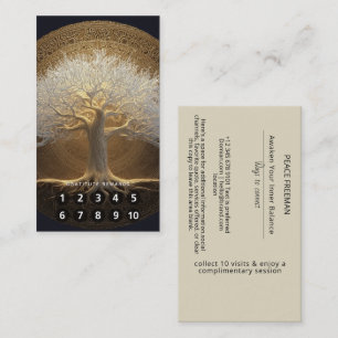 Tree of Eternal Light Tree of Life Design Business Card