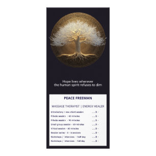 Tree of Eternal Light   Tree of Life Design Rack Card